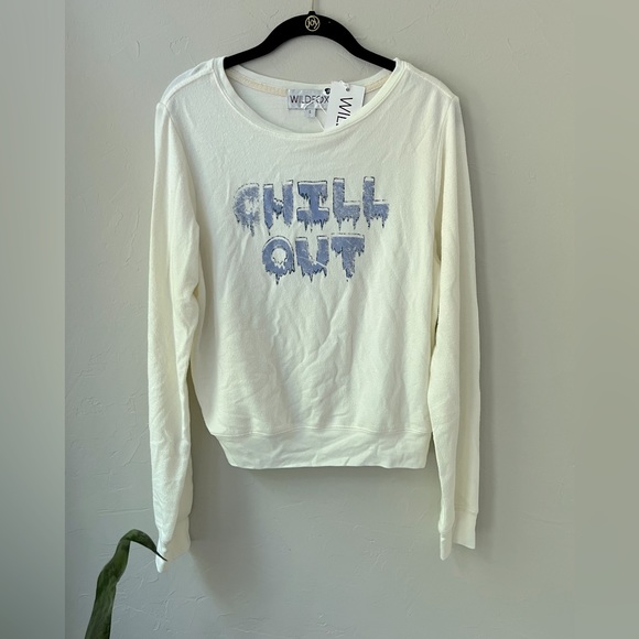 NWT WILDFOX COUTURE ICE DAY CHILL OUT BAGGY BEACH JUMPER SWEATER S - Picture 1 of 3
